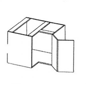 Corner Unit with Bi-fold Shutter