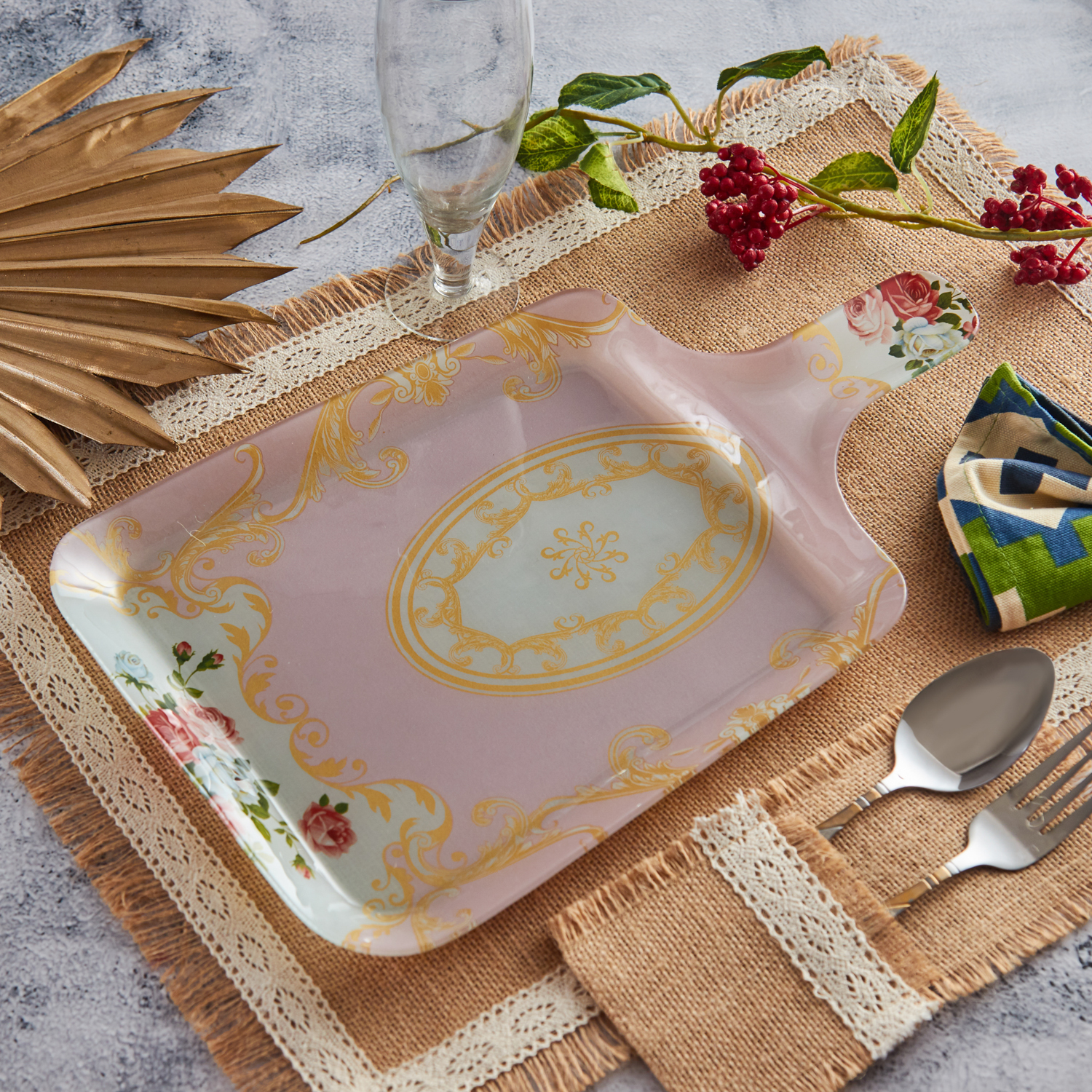 Serving Platter-Square Glass