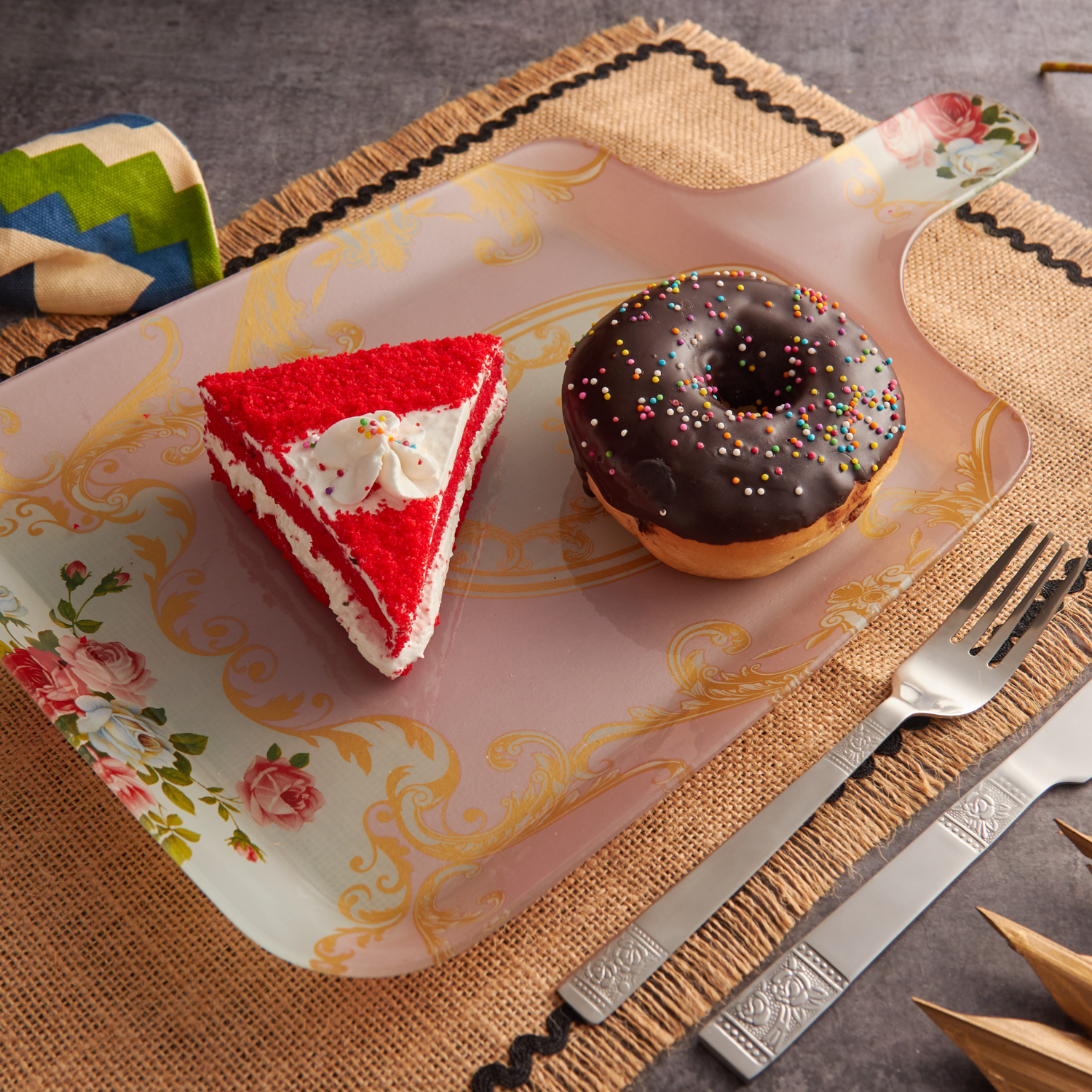 Serving Platter-Square Glass