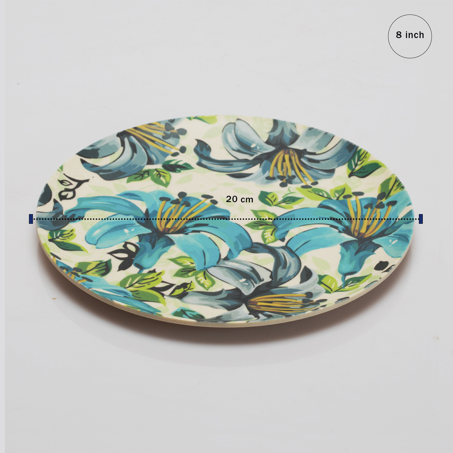 Bamboo Fibre Plates - Leaf & Flower