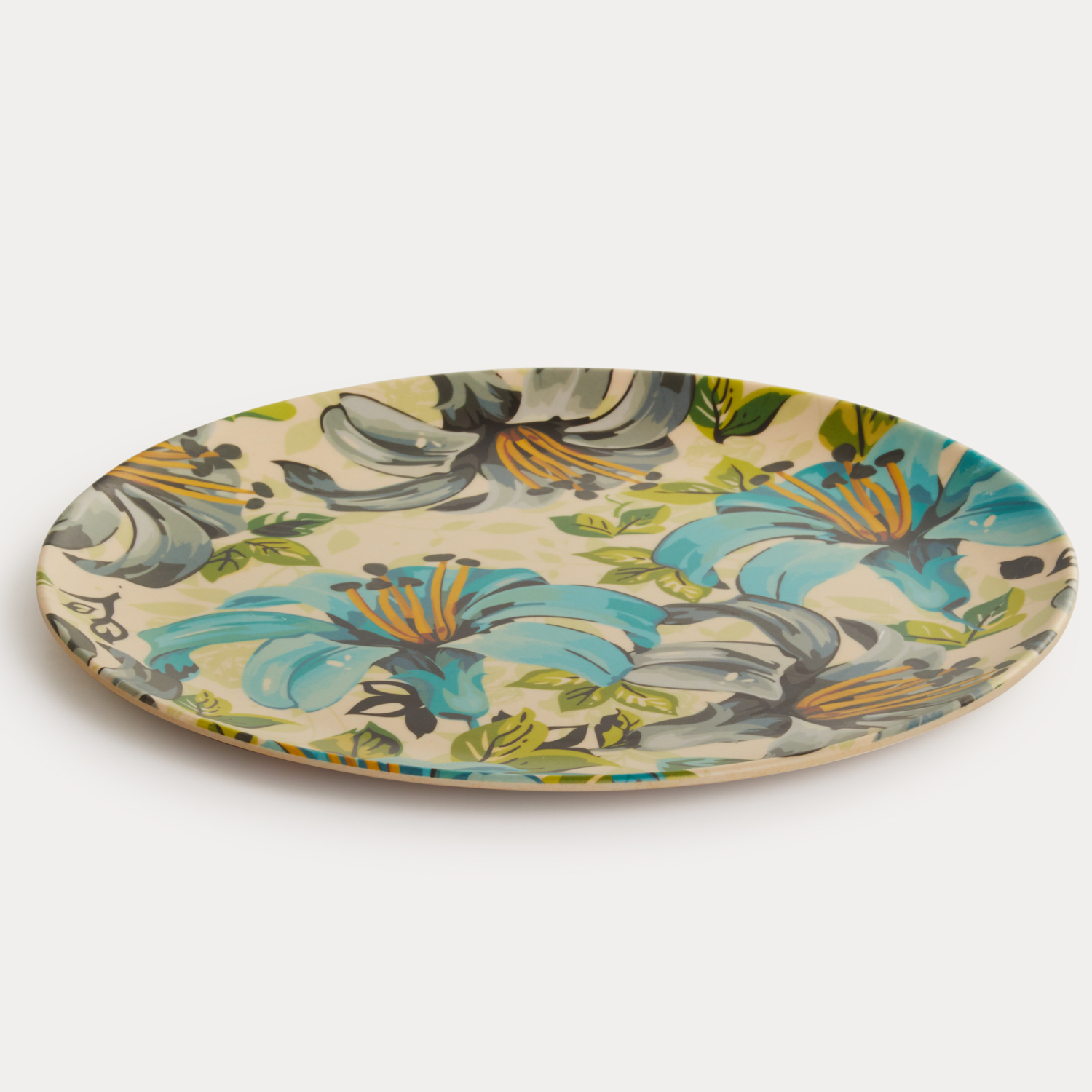 Bamboo Fibre Plates - Leaf & Flower