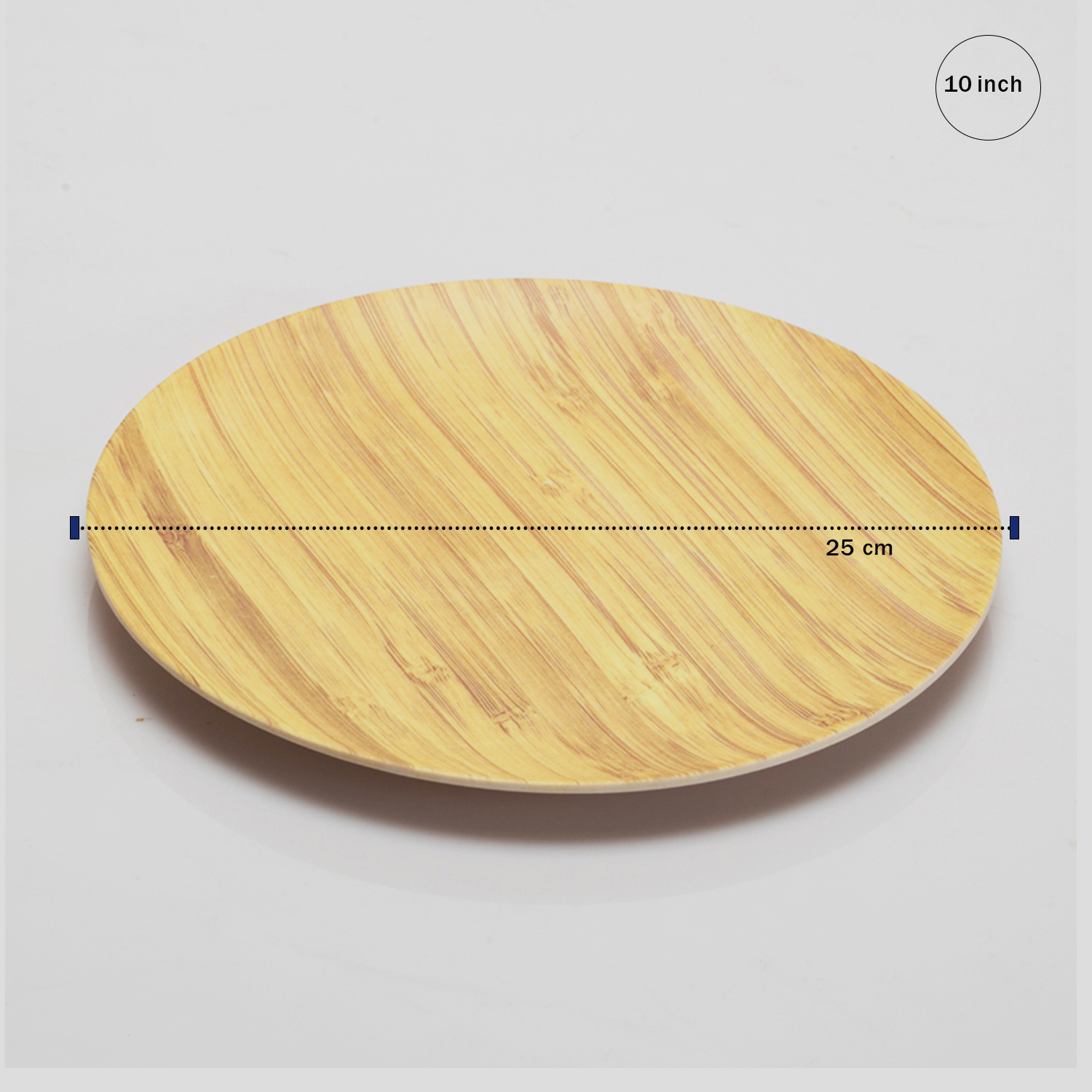 Bamboo Fibre Plates - Wooden